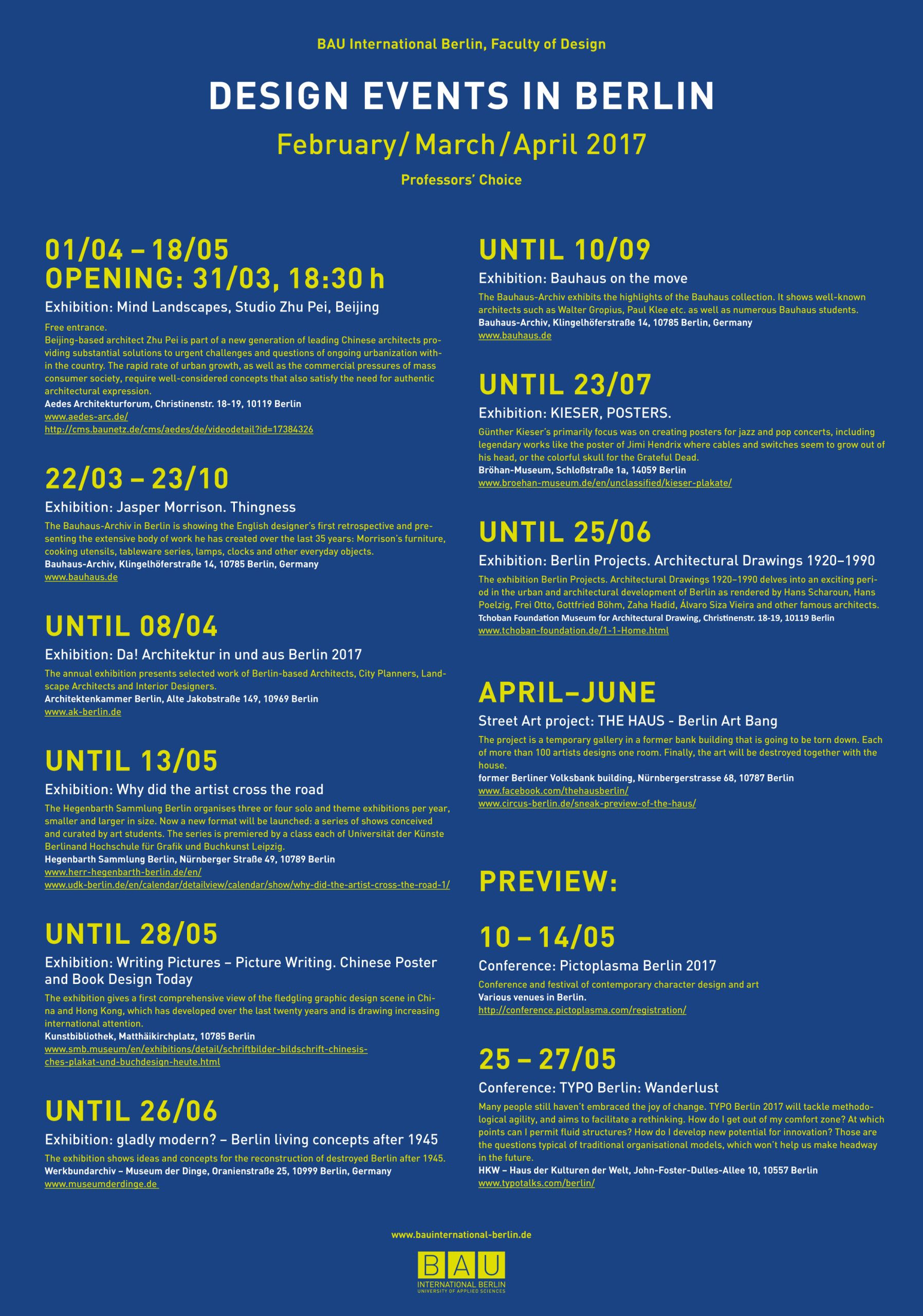 Design Events in Berlin