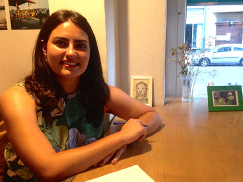 Exchange student leads Exhibition