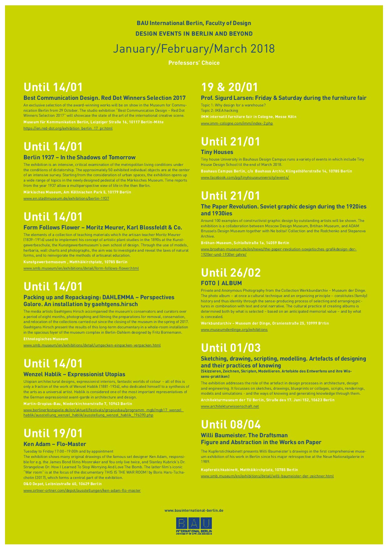 Design Events in Berlin