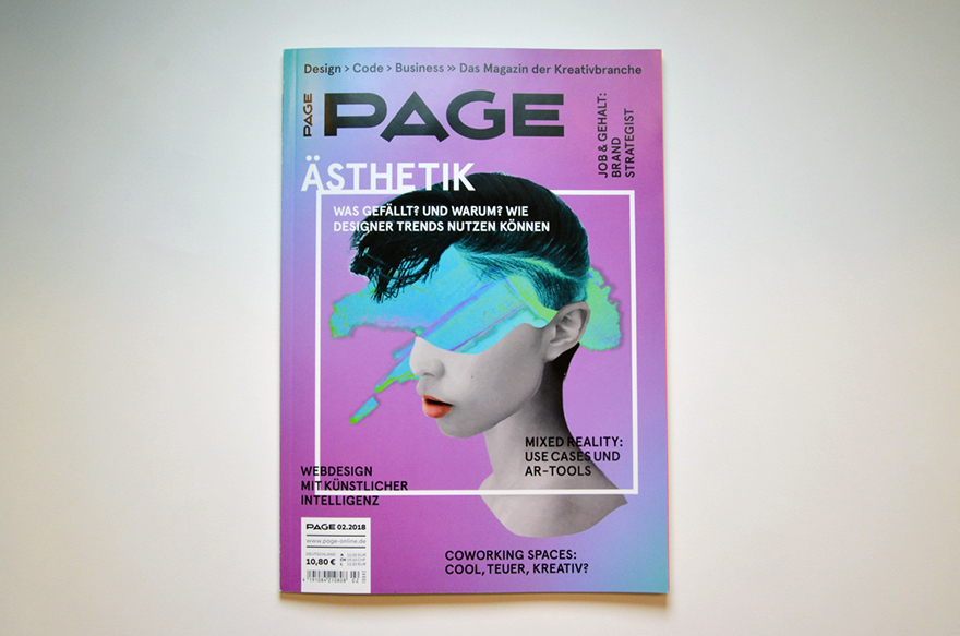 Graphic Design student work in PAGE magazine