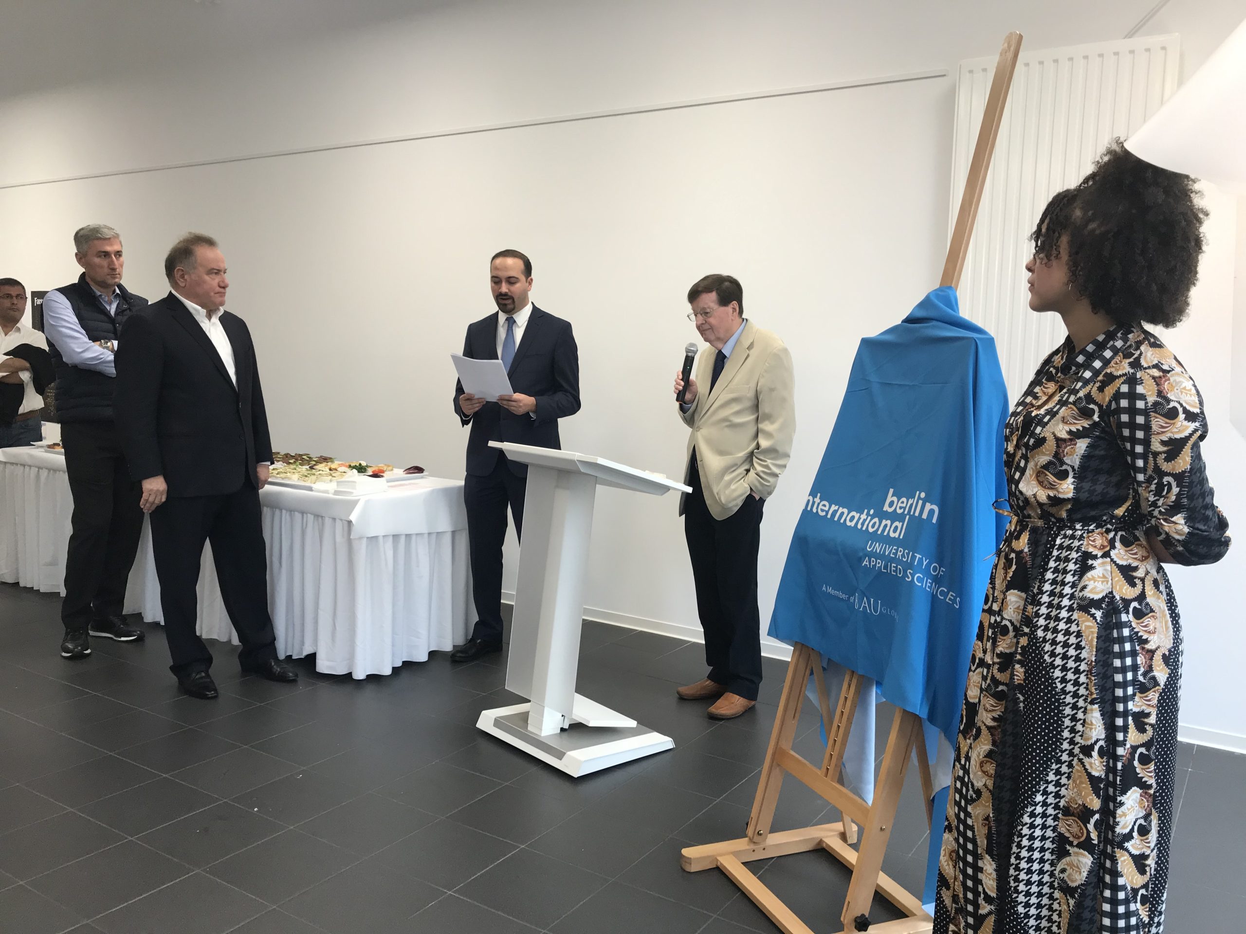 Unveiling of a painting of Enver Yücel