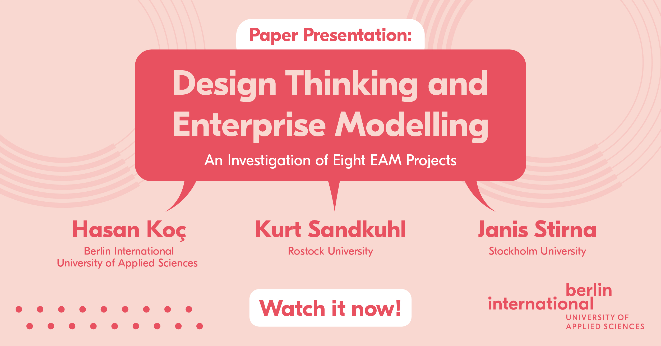 “Design Thinking & Enterprising Modeling”