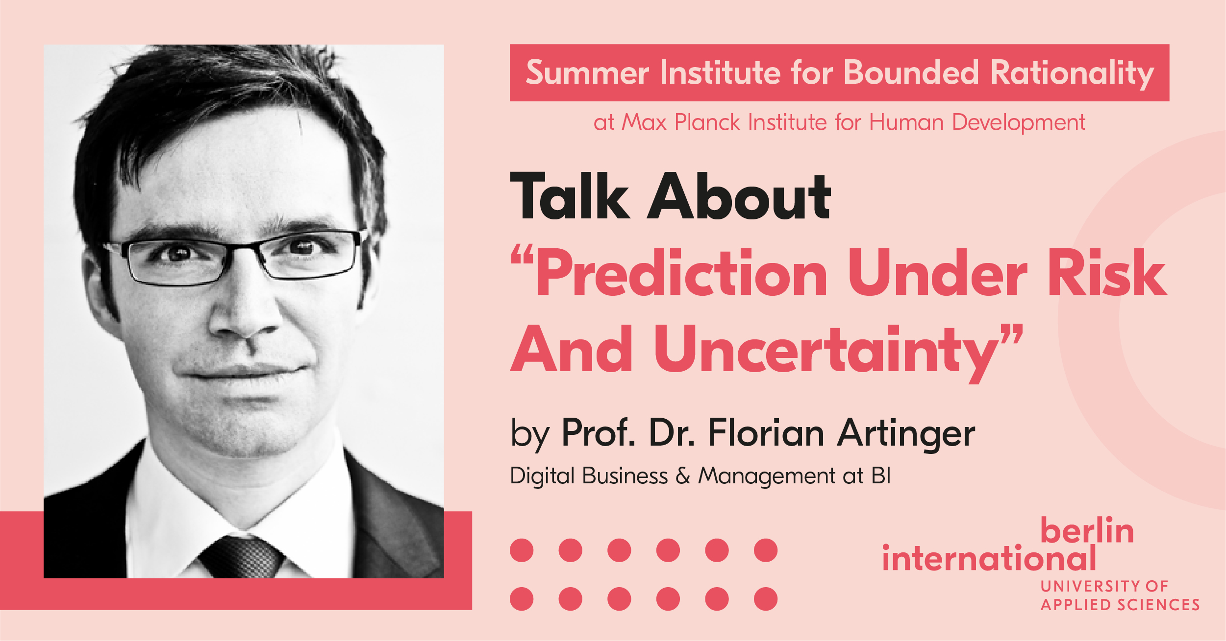 Talk with Prof. Dr. Florian Artinger