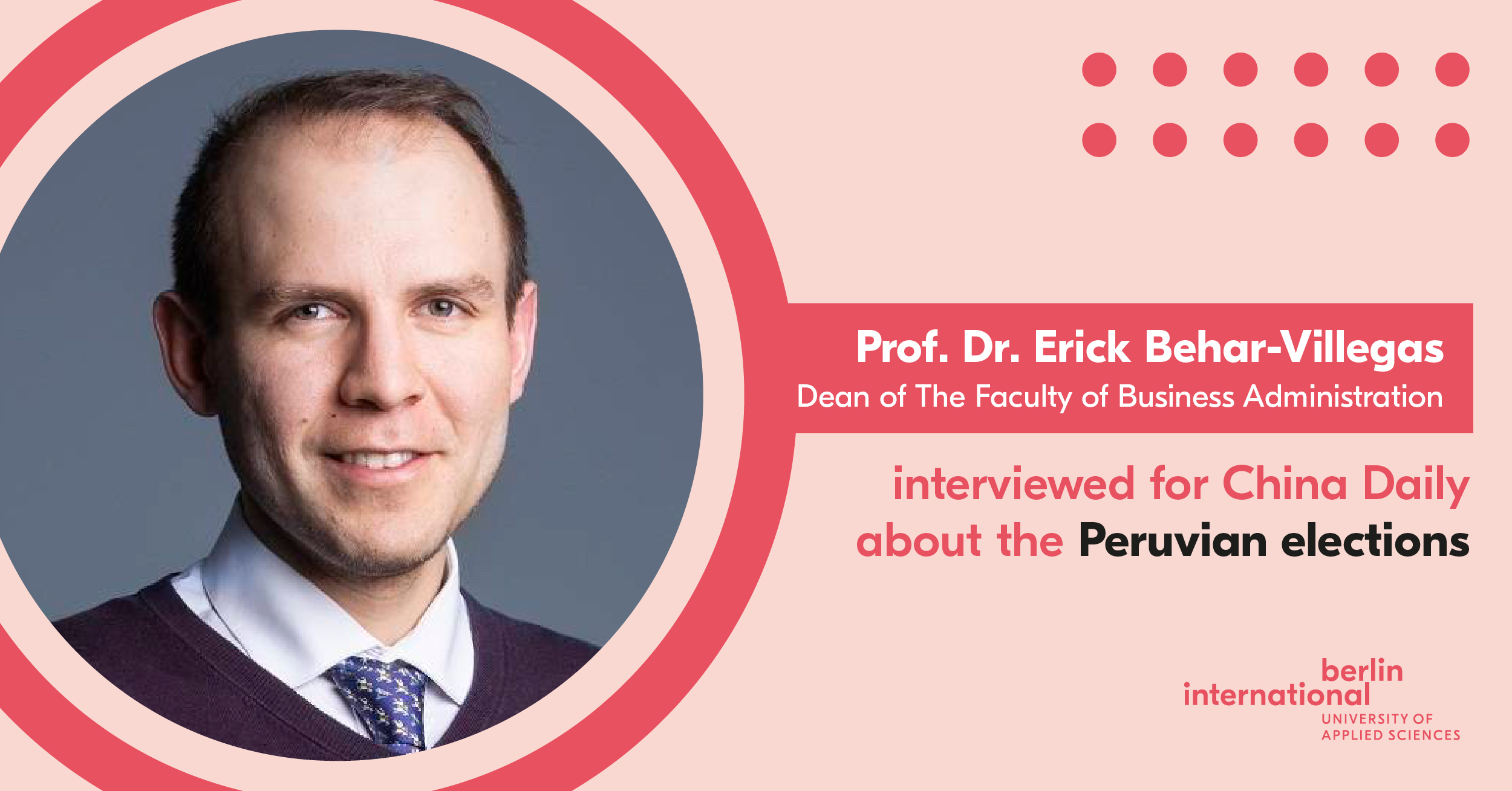 Prof. Behar-Villegas interviewed for China Daily