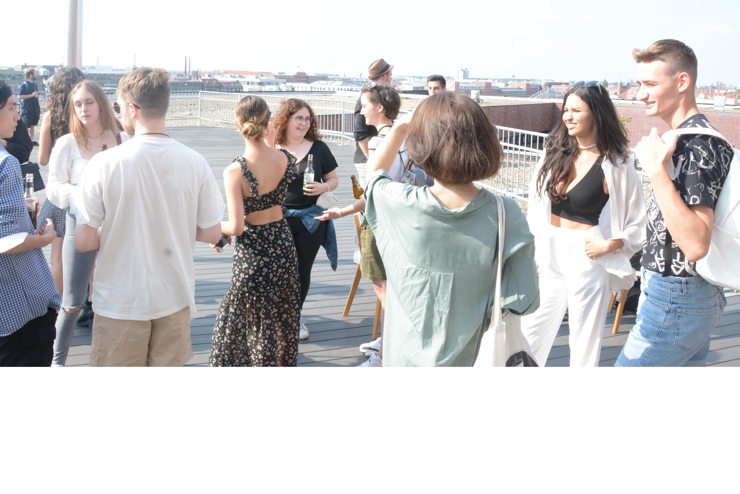 Get-together on the roof terrace