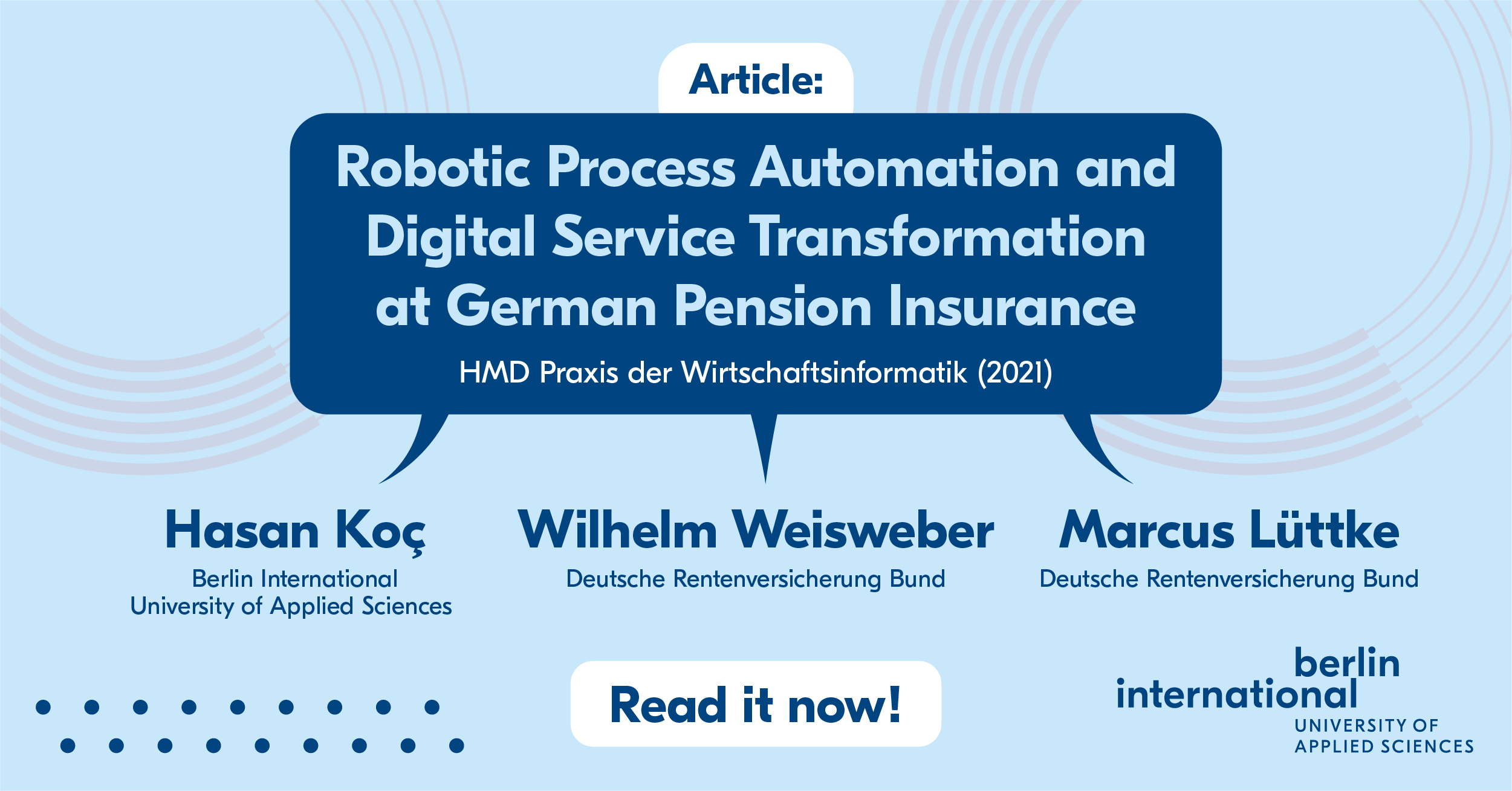 Implementation of Robotic Process Automation at DRV