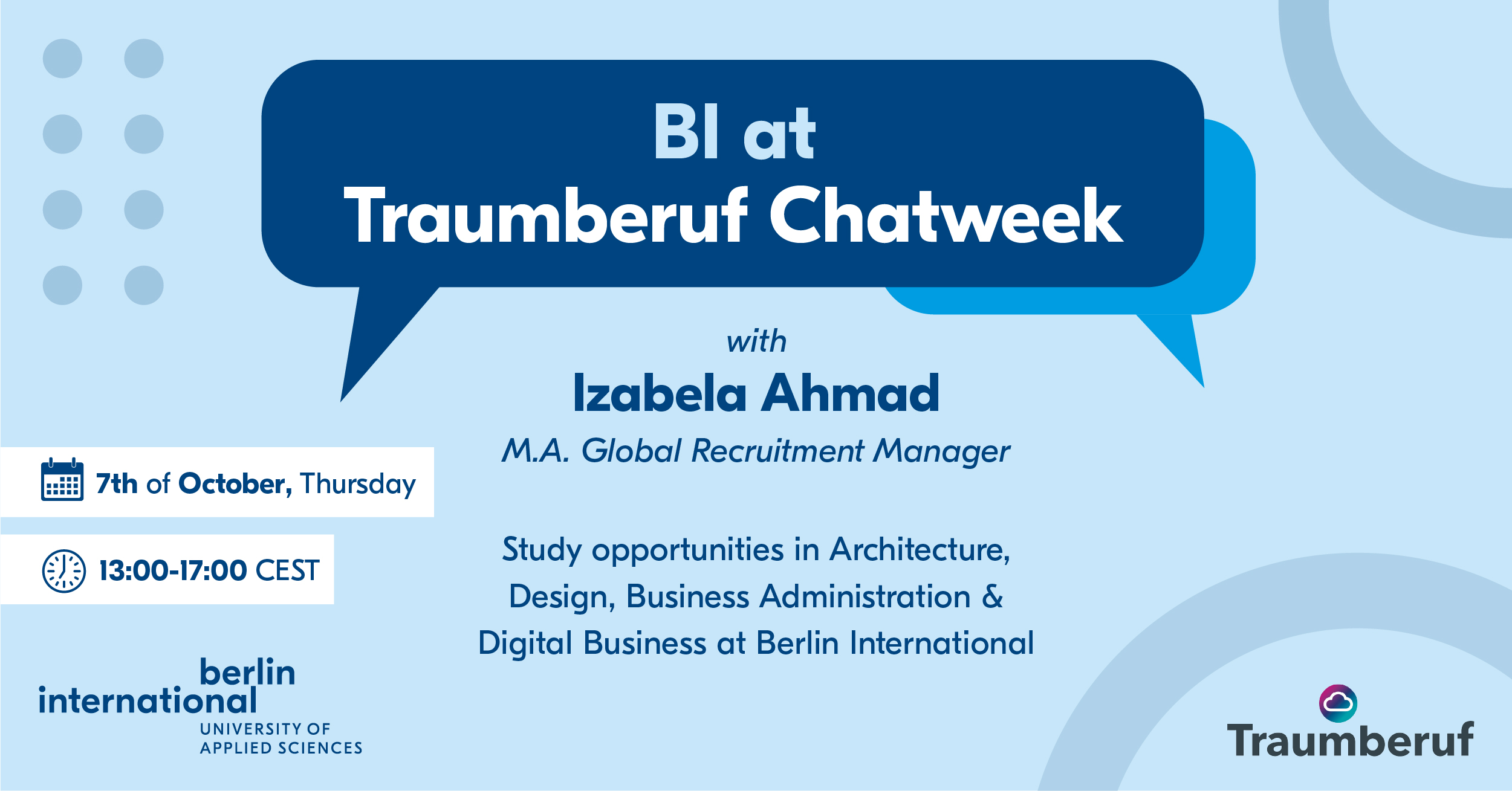 BI at Traumberuf Chatweek