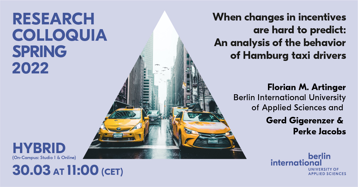 Research Colloquium with Prof. Dr. Florian Artinger
