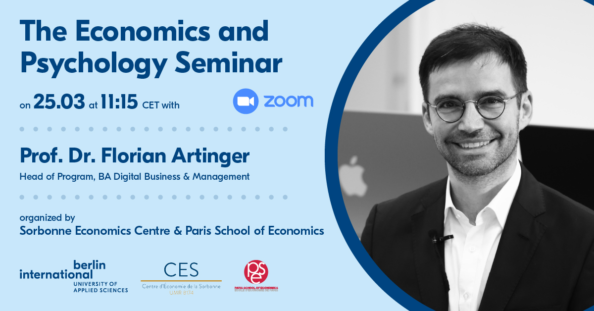 Prof. Artinger leads the Economics & Psychology Seminar