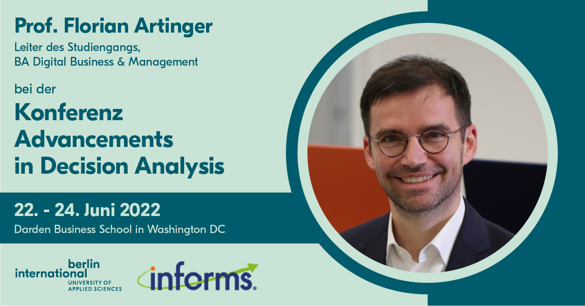 Prof. Artinger bei Konferenz über Decision Analysis