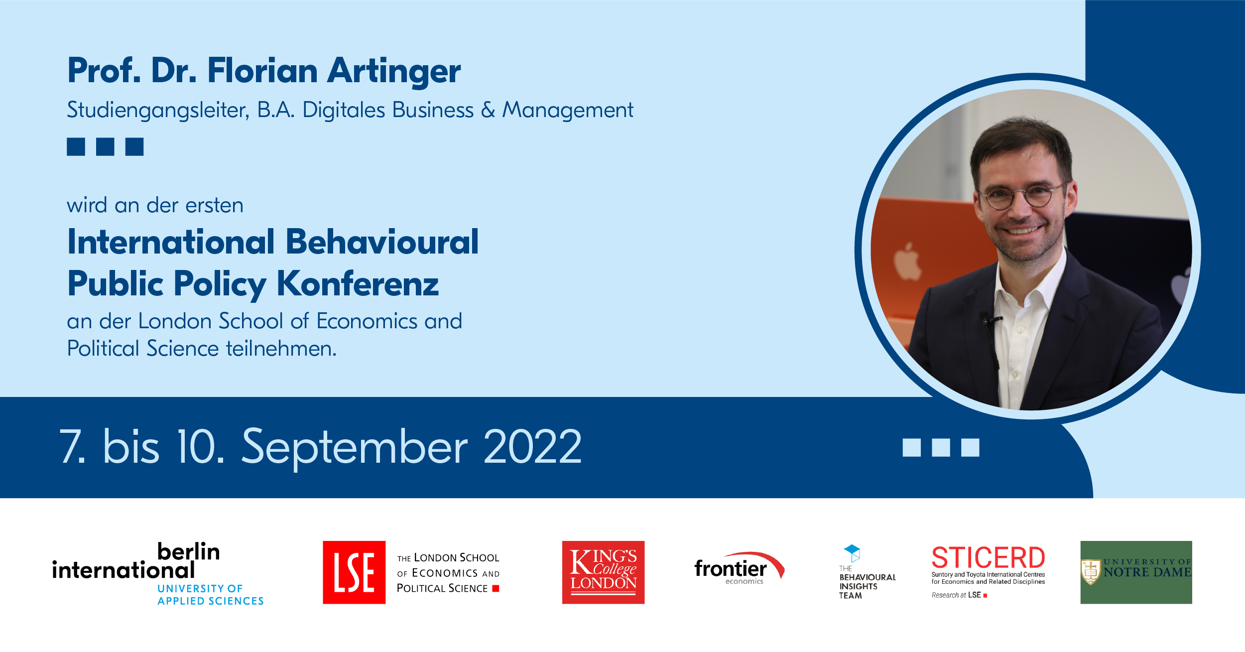 Prof. Florian Artinger bei der Behavioural Public Policy Konferenz