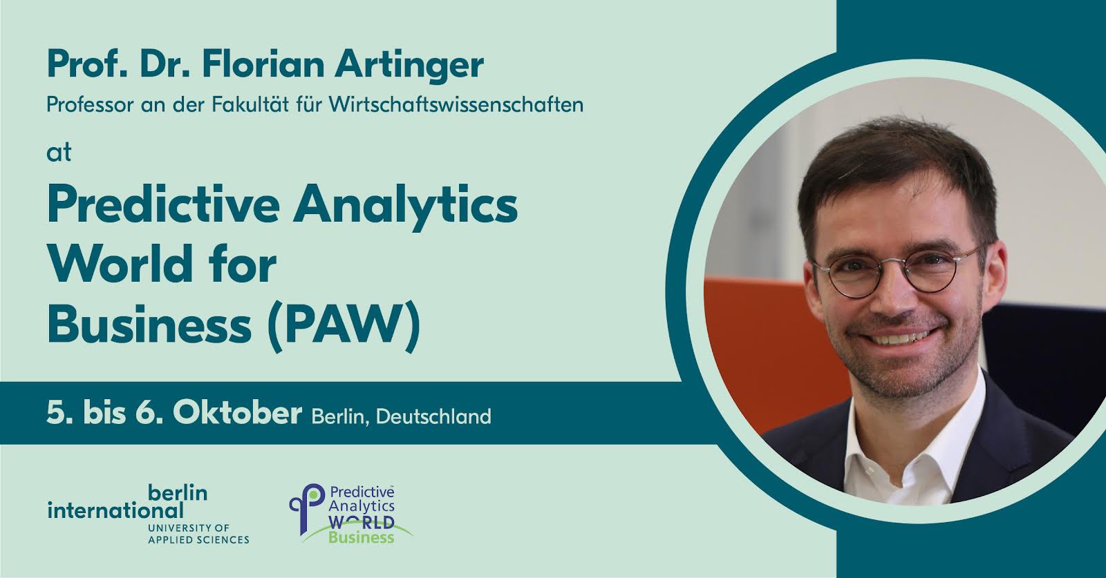 Prof. Dr. Artinger bei Predictive Analytics World