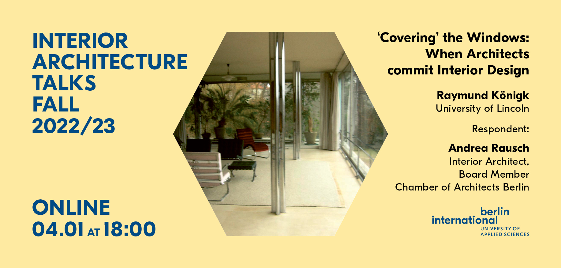 Interior Architecture Talk with Raymund Königk