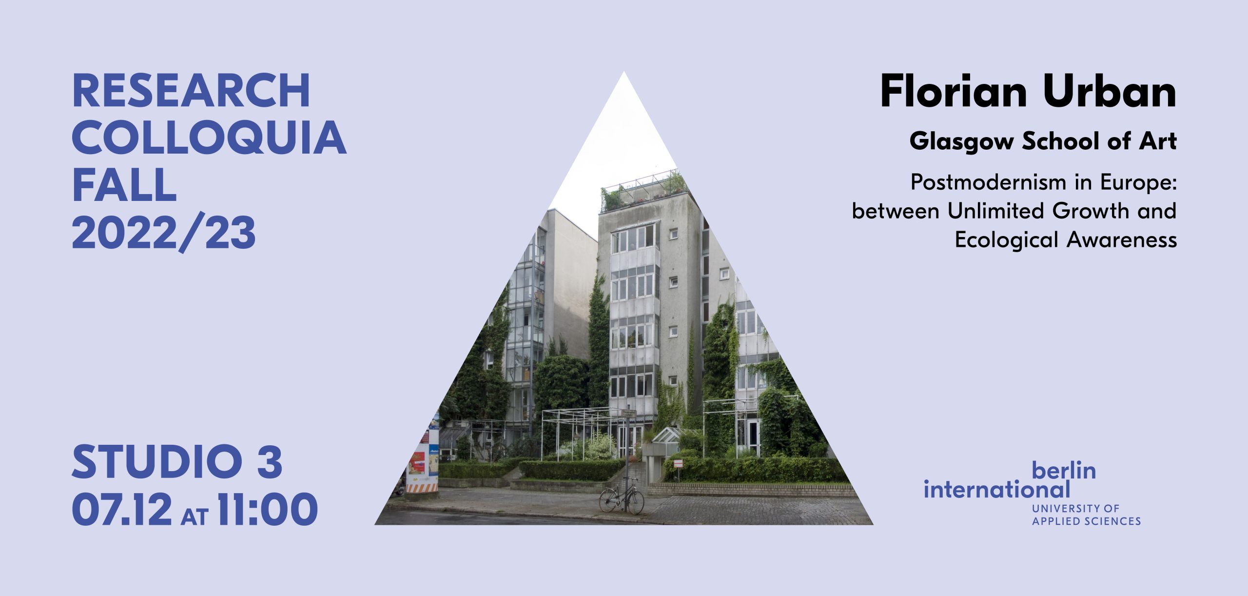 Research Colloquium with Florian Urban