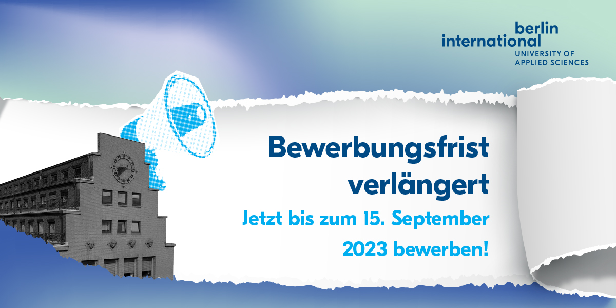 Bewerbungsfrist für das Wintersemester verlängert!