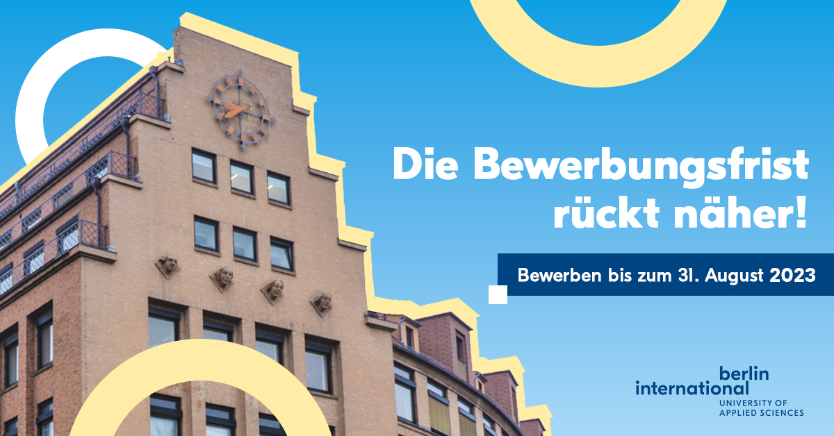 Die Bewerbungsfrist rückt näher!