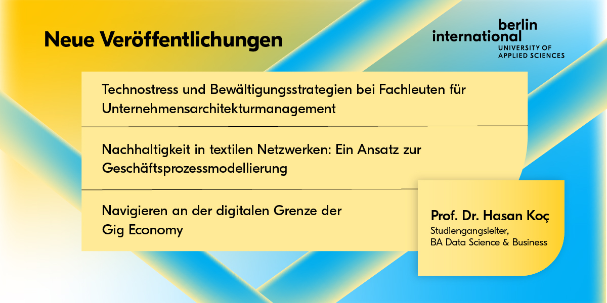 Prof. Dr. Koc’s aktuelle Beiträge in der Forschung