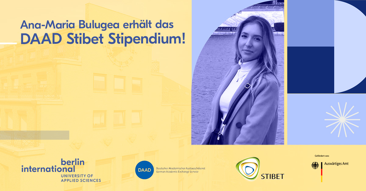 Ana-Maria Bulugea erhält STIBET I Stipendium