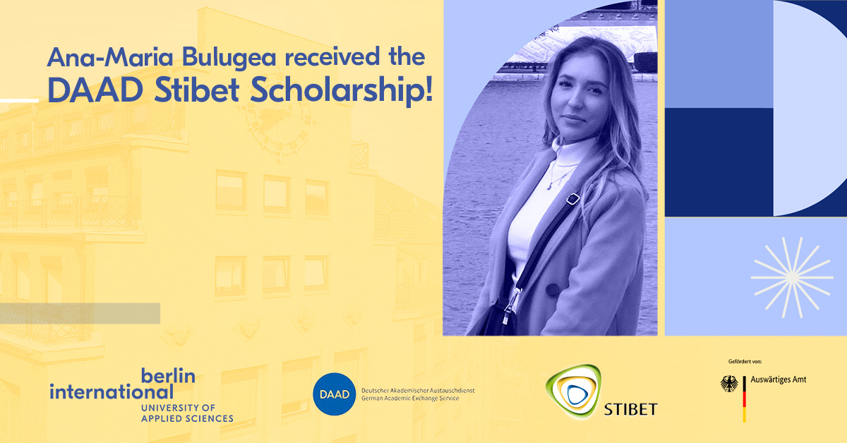 Ana-Maria Bulugea received STIBET I Scholarship