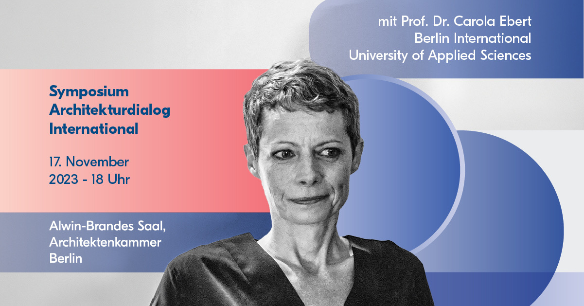 Prof. Dr. Carola Ebert beim Architekturdialog International
