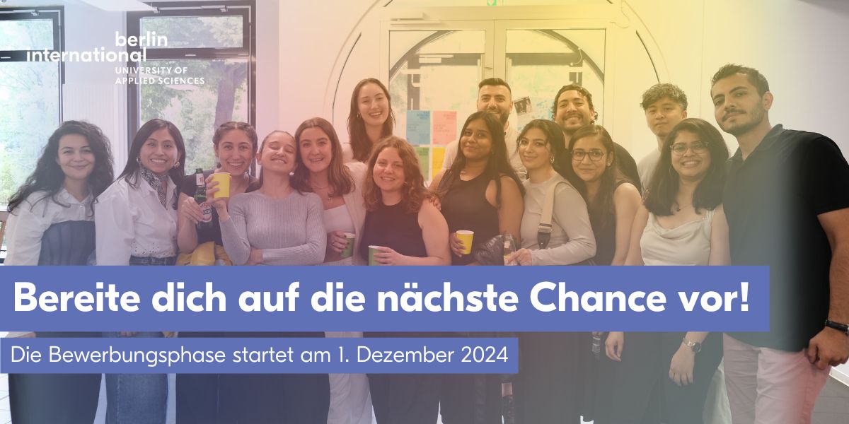 Bewerbungszeitraum für das Wintersemester 2024/25 beendet!