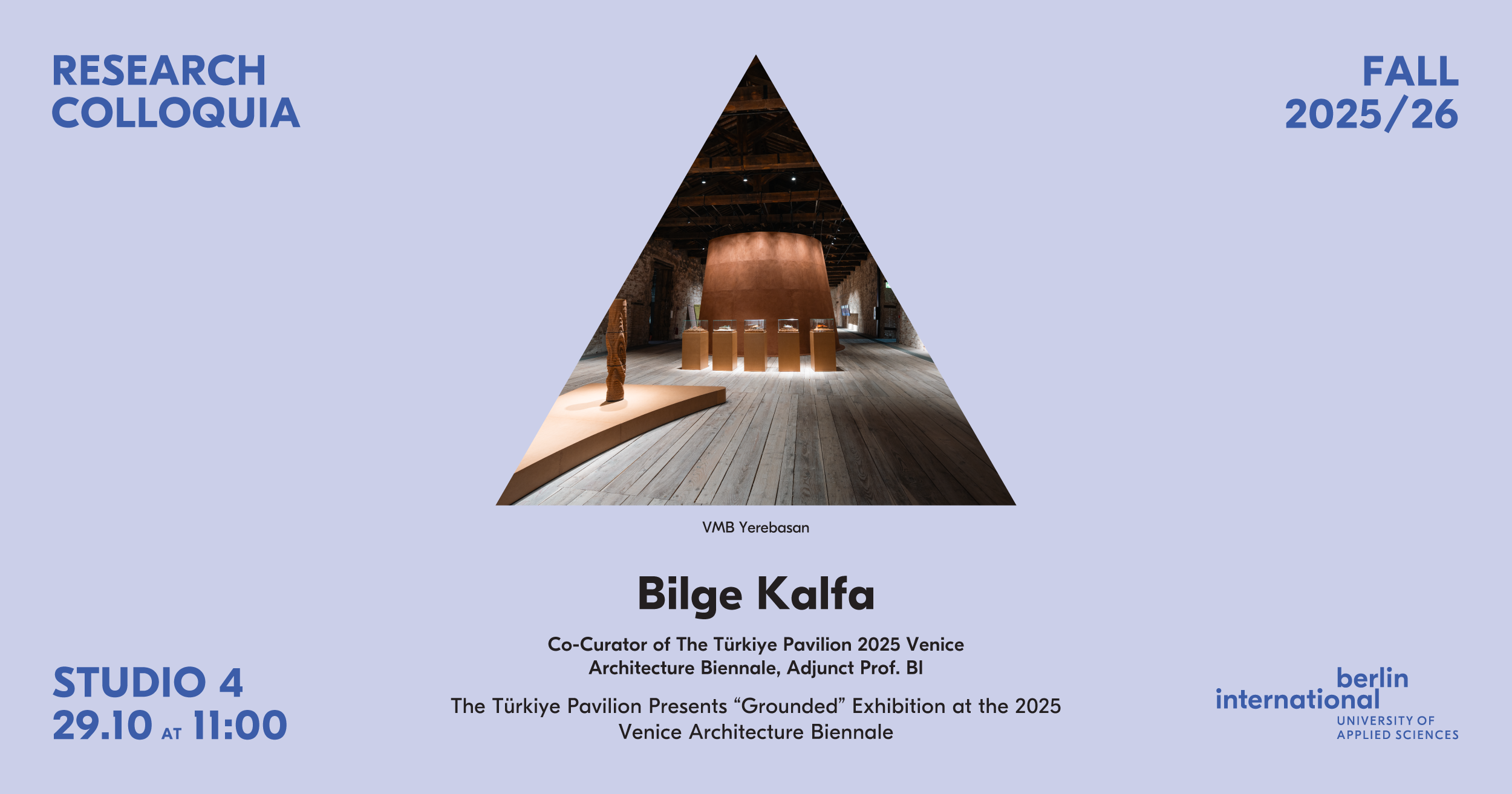 Research Colloquia – Bilge Kalfa