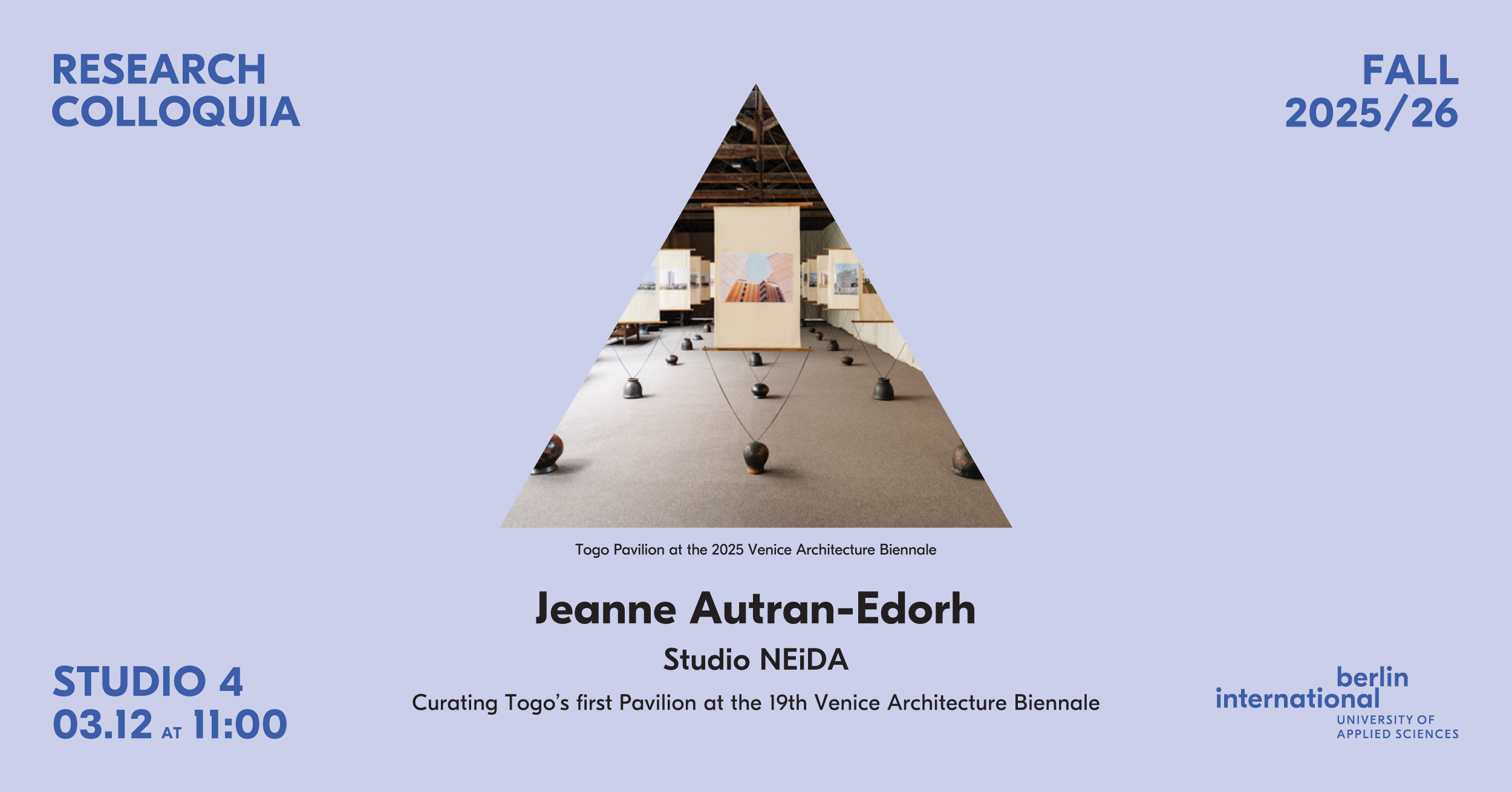 Research Colloquia, Jeanne Autran-Edorh