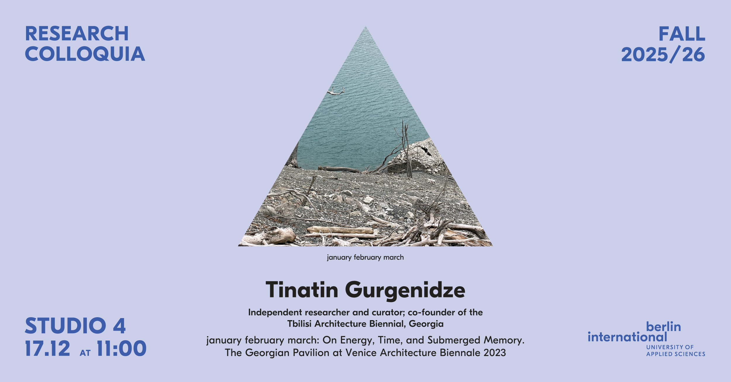 Research Colloquia – Tinatin Gurgenidze